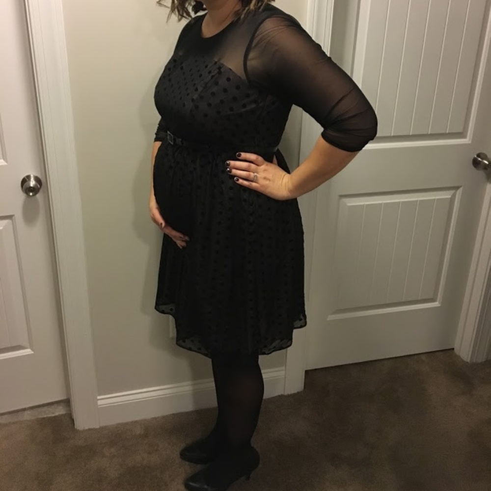 XL Motherhood Black Formal Dress